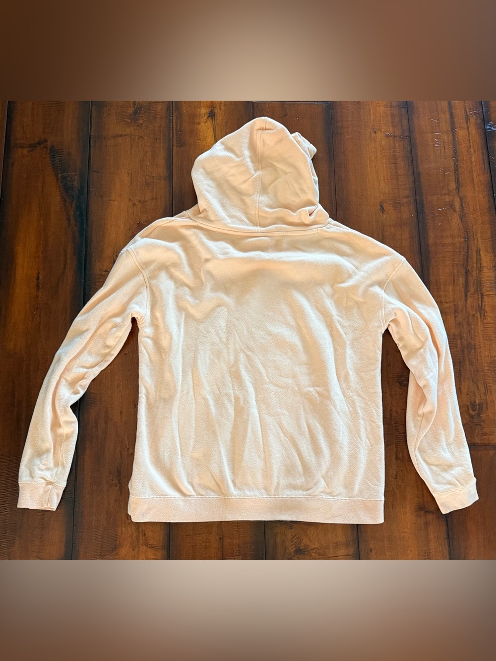 VALENTINES Peach Graphic Hooded Sweatshirt - Picture 2 of 3